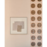 Schilderij Mabell met veelkleurige ruit 42 x 42 cm