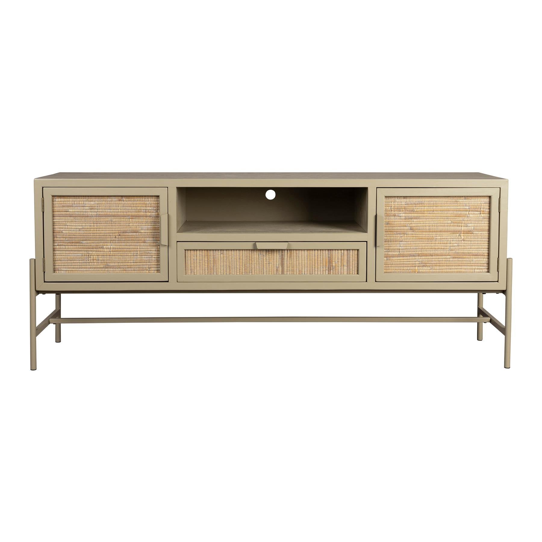 Dutchbone - Yasu Dressoir Hout/ Metaal - Beige