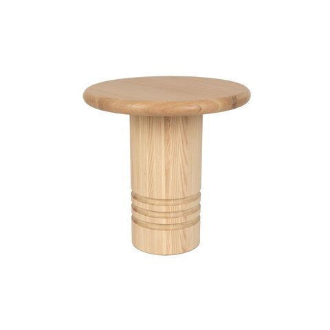 Zuiver - Chunk Bijzettafel Rond 45 cm Hout - Beige