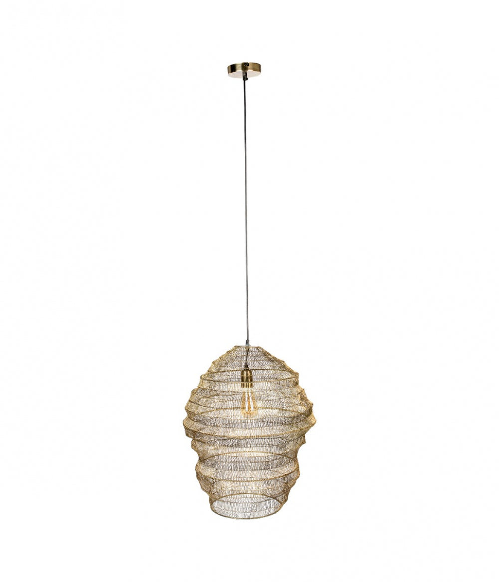 Dutchbone Hanglamp Luca L - Brass