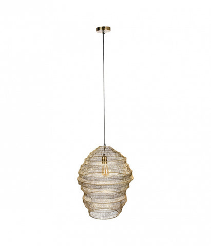 Dutchbone Hanglamp Luca L - Brass